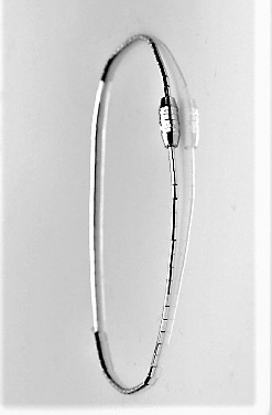 Armband Liquid Silber Hei Shi Art - 1-reihig