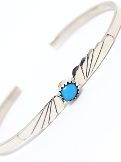 Armreif, Silber, Trkis* Flying Turquoise, Navajo Art,  6 und 6,5 cm
