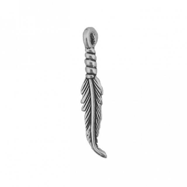 Anhnger, Silber, Petite Nice Feather, Southwest Art, 2,1 cm