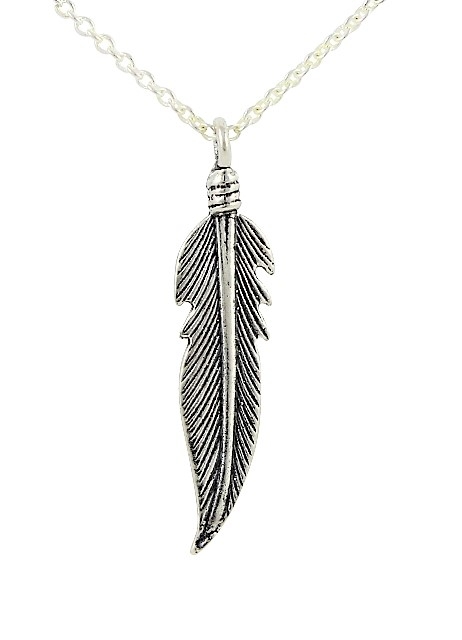 Kette & Anhnger, Silber, Stately Nice Feather, Southwestart, 4 cm