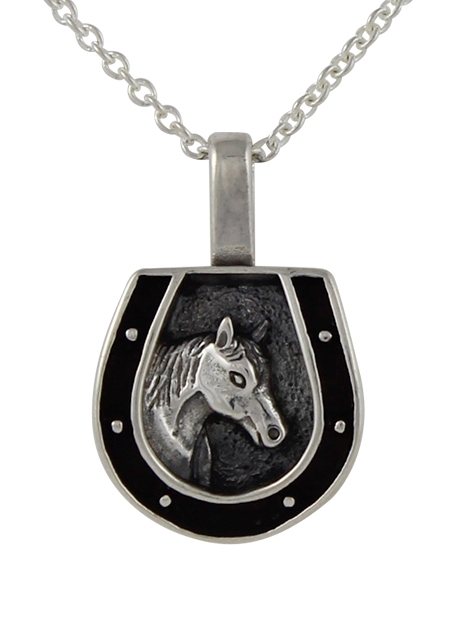 Kette & Anhnger, Silber, Large Lucky Charm Horsehead