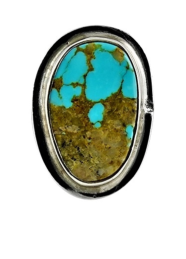 Damenringe, Silber, Turquoise* Szenery, Navajo Art, US Gr. 7; 7,5; 8