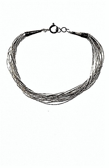 Armband, Liquidsilber, Plaited Line, Southwest Art,   18 cm