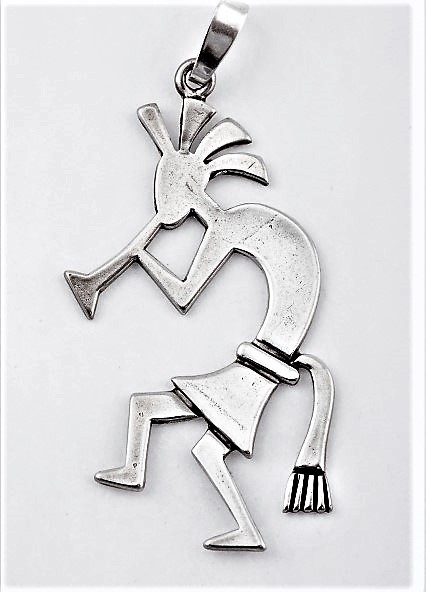 Anhnger, Silber, Kokopelli, Southwest Art, 6,4 cm