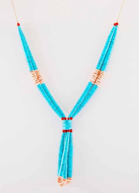 Halskette, Türkis*, Spiny Oyster, Kewa Jacla, Santo Domingo Hei Shi Art