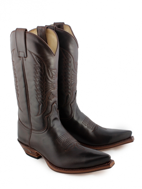 Sendra Western Boots Classic Eaglequilting - dunkelbraun