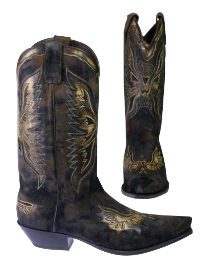 Sendra Western Boots Used Buckskin