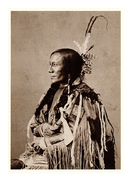 Postkarte Yankton-Sioux-Krieger Bull´s Ghost