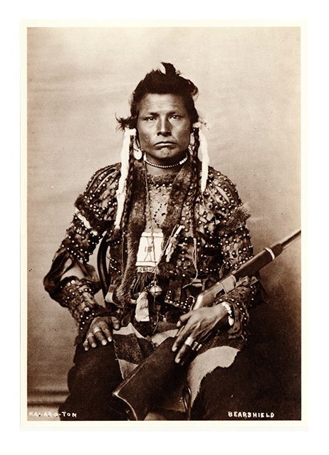 Postkarte Blackfoot-Indianer Bear Shield