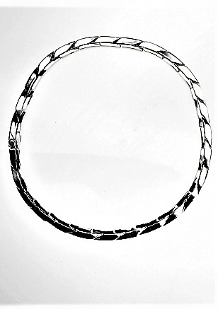 Halskette, Silber, Link-Choker, Southwest Art, 42 cm