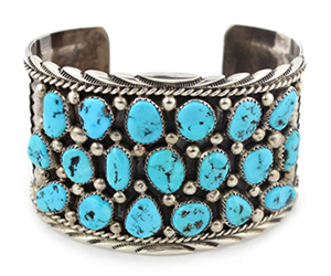 Indianerschmuck Navajo Armreif Türkis