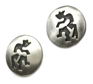 Hopi Ohrstecker mit Kokopelli