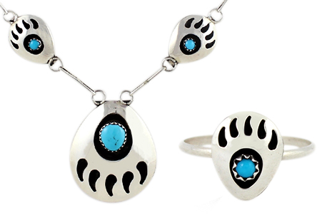 Bärentatzen Schmuckset