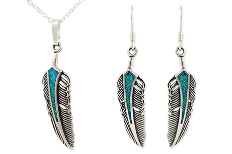Sacred Feather Schmuckset
